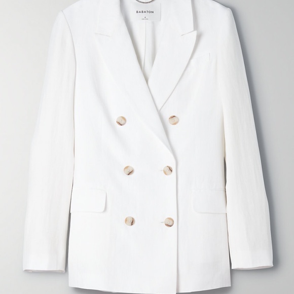 Babaton Jackets & Blazers - Babaton Samuel Linen Blazer, ESPACE, NWT, Sz 2